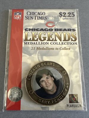 Gary Fencik Chicago Bears Sun Times Medallion