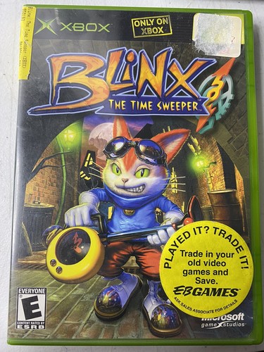 Microsoft XBOX OG Blinx The Time Sweeper Game Xbox Exclusive 2002 Tested