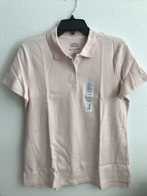 Croft & Barrow Women s Classic Polo Medium Pink Shirt Retails $16 (APO-87-2)
