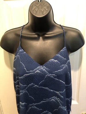 NWT! COOPER & ELLA  ALICE  CAMI. Gorgeous Navy/white Size Small