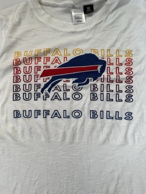 Buffalo Bills Women s T-Shirt White Large Bills Logo NFL Team Apparel GO BILLS!!