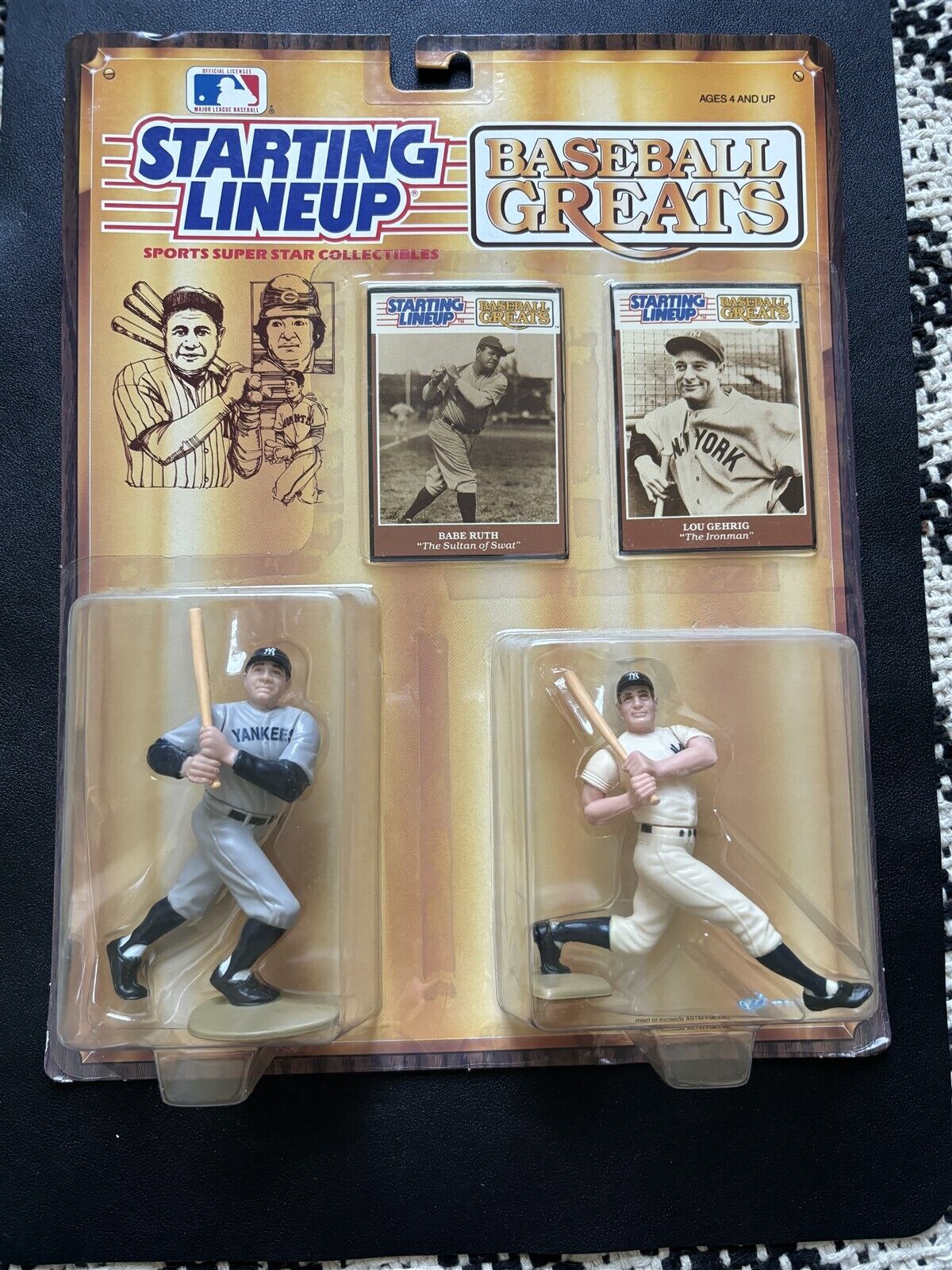 Starting Lineup Babe Ruth フィギュア　ベーブルース 1989 Starting Lineup Baseball Greats Babe Ruth and Lou