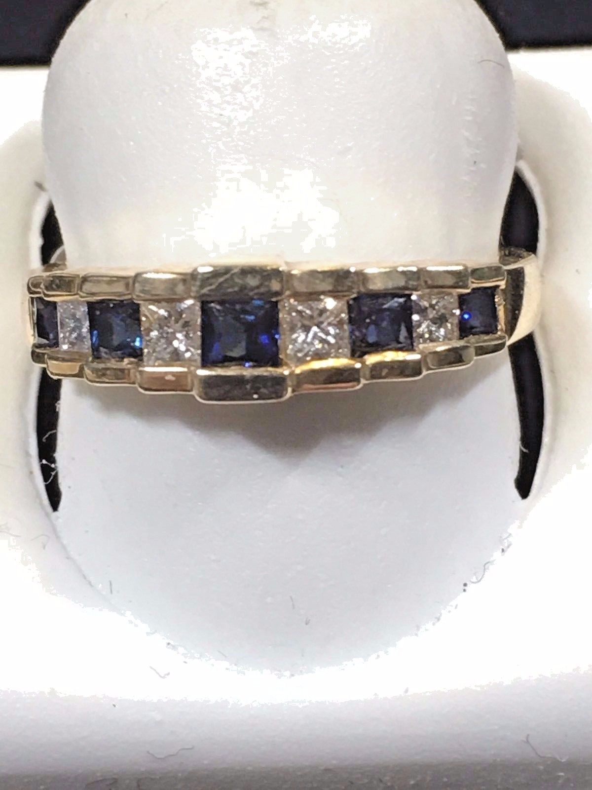Ladies Sapphire + Diamond Ring
