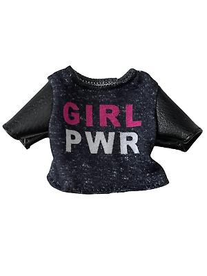 NEW Barbie Doll Fashions Black Girl Power T Shirt Shirt Clothes