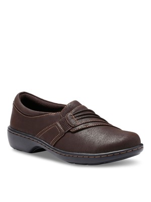 EASTLAND Женские коричневые плиссированные лоферы на танкетке с круглым носком EASTLAND 6,5 м