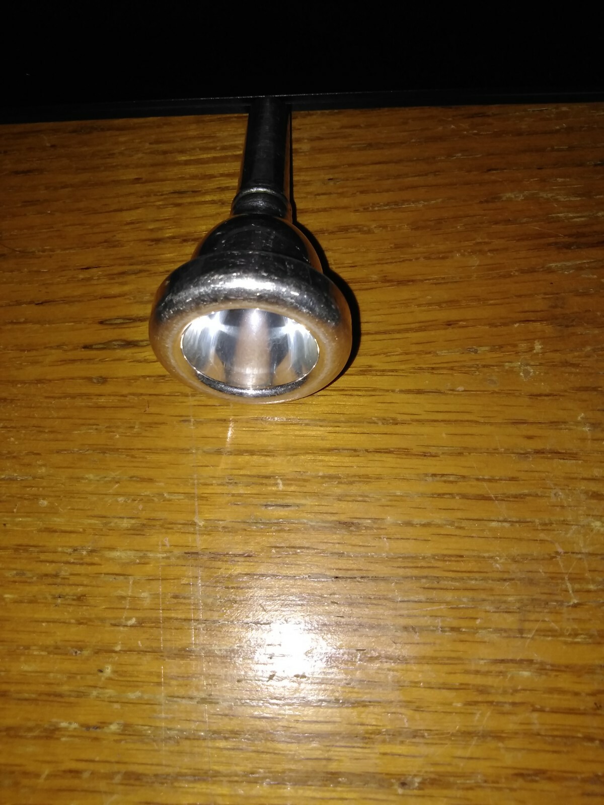 Big Handle Beginner Alto Trombone Mouthpiece 12C Silver