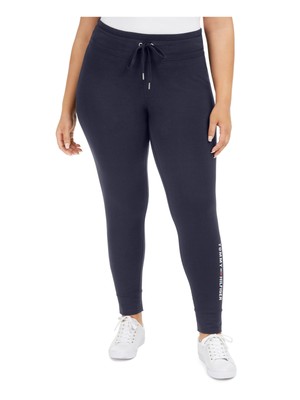 

TOMMY HILFIGER SPORT Женские темно-синие эластичные леггинсы с завязками плюс, Navy, TP07680X