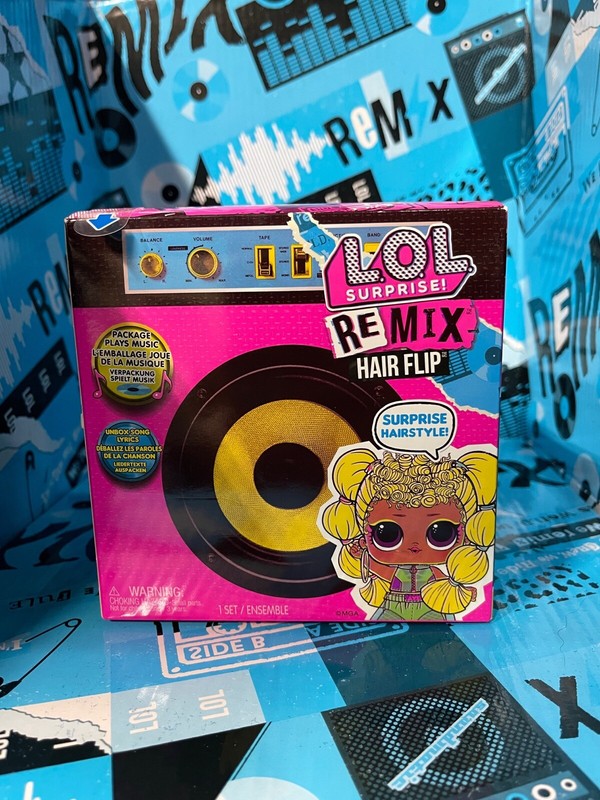 LOL Surprise Remix Hair Flips Radical Q.T Ultra Rare Doll 15 Surprises Boombox