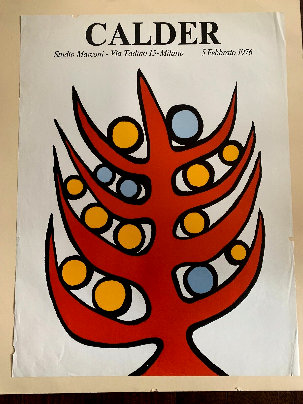 Alexander Calder Studio Marconi 1976 Original Serigraph