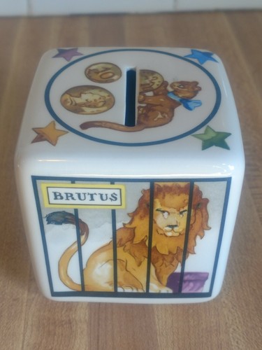VILLEROY & BOCH CIRCUS ANIMALS CUBE BANK