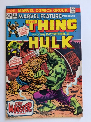 Marvel Feature #11 (Thing Vs Hulk) John Romita Bronze Age 