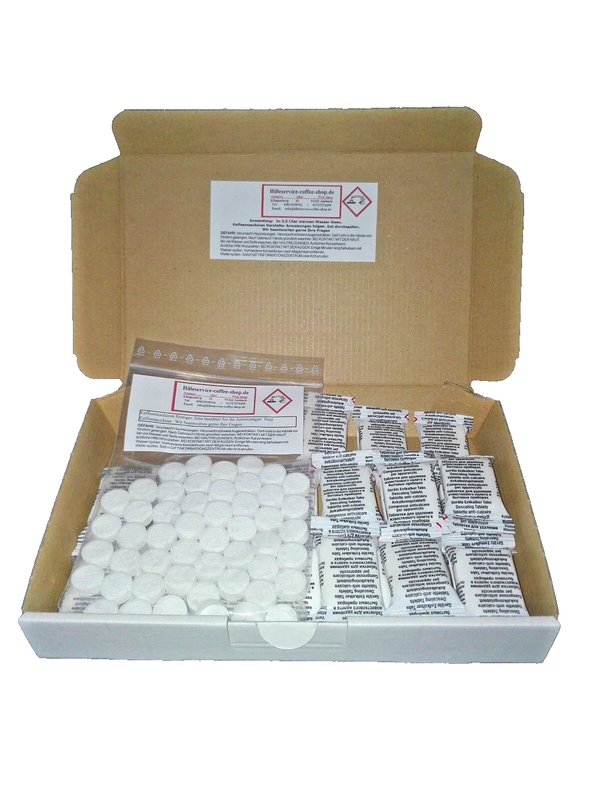 100 cleaning +30 descaling tablets tabs for Siemens Bosch Miele coffeemachines