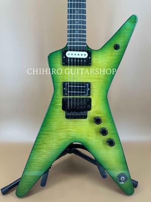Dean Dimebag Green Electric Guitar Flamed Maple HH Open Pickups Black Hardware
