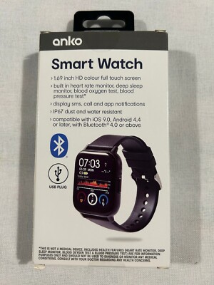 Anko Smart Watch - Brand New  - IOS Android