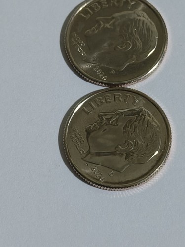 トップス dime foodie 1997 Roosevelt DIME Mint Error – Struck Thru Capped Die