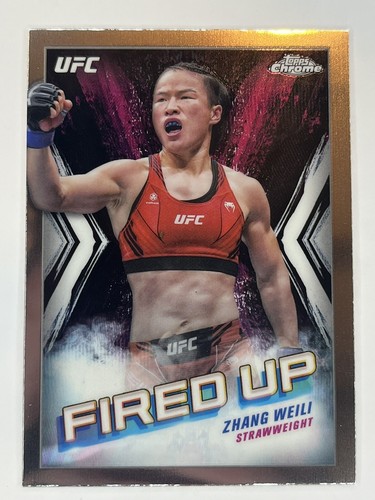 2024 Zhang Weili Topps Chrome UFC Fired Up #FDP-5 | eBay