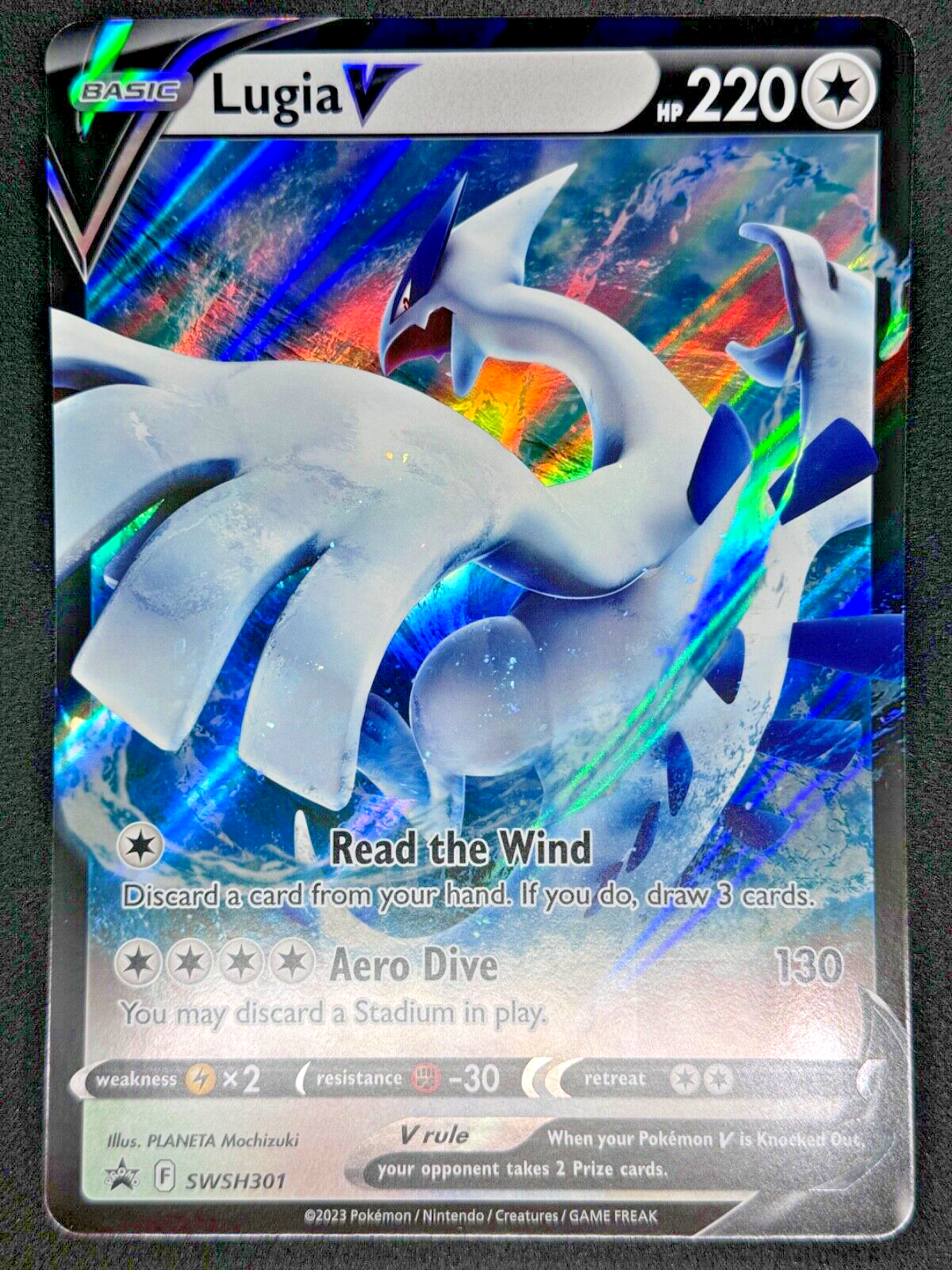 Lugia V [SWSH301] JUMBO/Oversized, Black Star Promo Pokemon