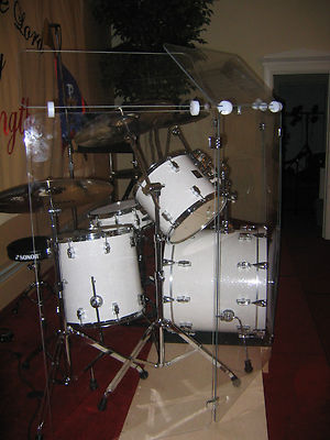 Drum Shields/Drum Panels  Six  - 2 ft. x 4ft. Panels w/ Deflectors  5ft Tall