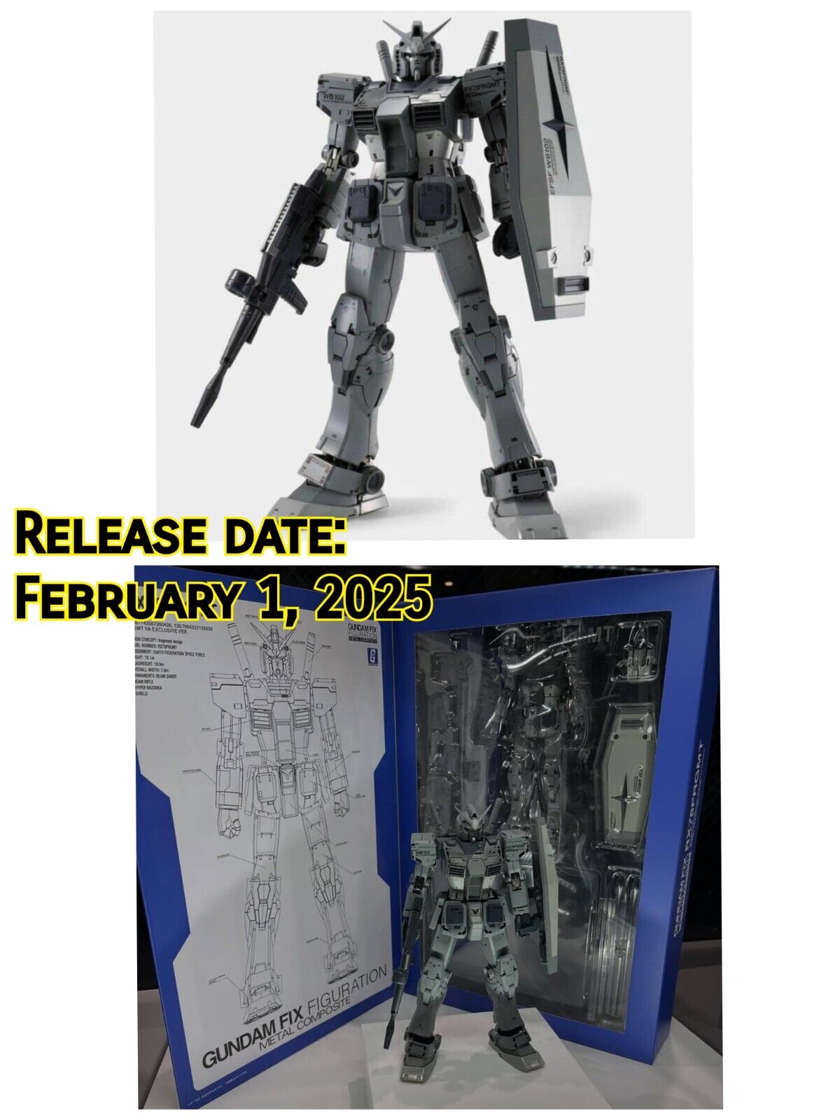 FIX FIGURATION METAL COMPOSITE RX78FRGMT GUNDAM Superalloy FIX FIGURATION METAL COMPOSITE RX78FRGMT GUNDAM Superalloy