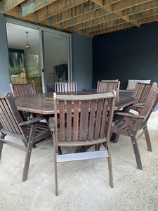 Large outdoor dining table and chairs | Outdoor Dining Furniture