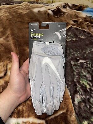 Nike Superbad 5.0 Football Gloves Wolf Grey/White CJ9339-015 Size L