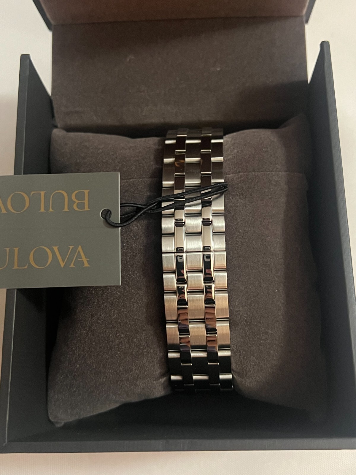 Pre-owned Bulova $325 Mrp|  96b338 Men's Sutton Stainless Steel Bracelet Watch