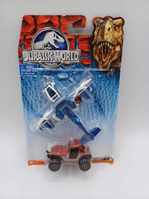 Matchbox Jurassic World Sky Safari Plane and MBX 4x4 Jeep