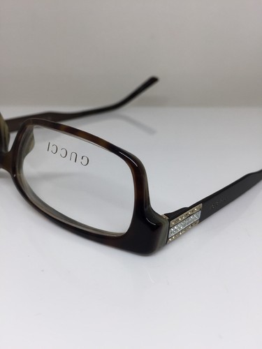 Pre-owned Gucci Gg 2939 Eyeglass Gg 2939/strass C. Njj Tortoise & Brown W/ Rhinestones In Clear Demo Lenses