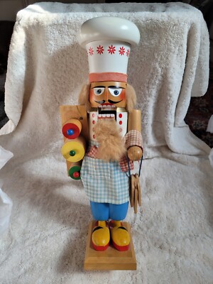 Steinbach Nutcracker Vintage W. Germany  Baker 15'' Tall Handmade 