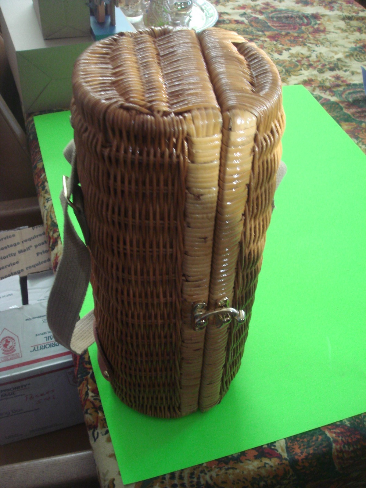 Wicker Wine Picnic Carry Case