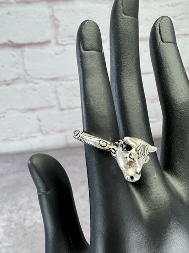 アクセサリー OLD GUCCI Horsebit Silver Ring 925 Gucci Sterling Silver Stirrup Wrapped Horsebit Ring Silver in