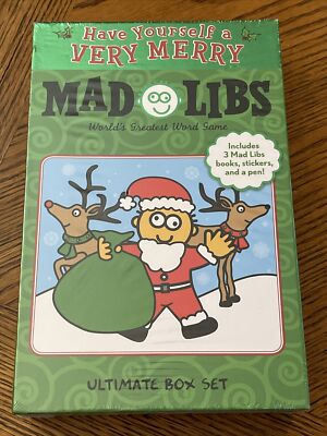 Have Yourself a Very Merry Mad Libs Stocking Stuffer Set Christmas Sealed 2012 