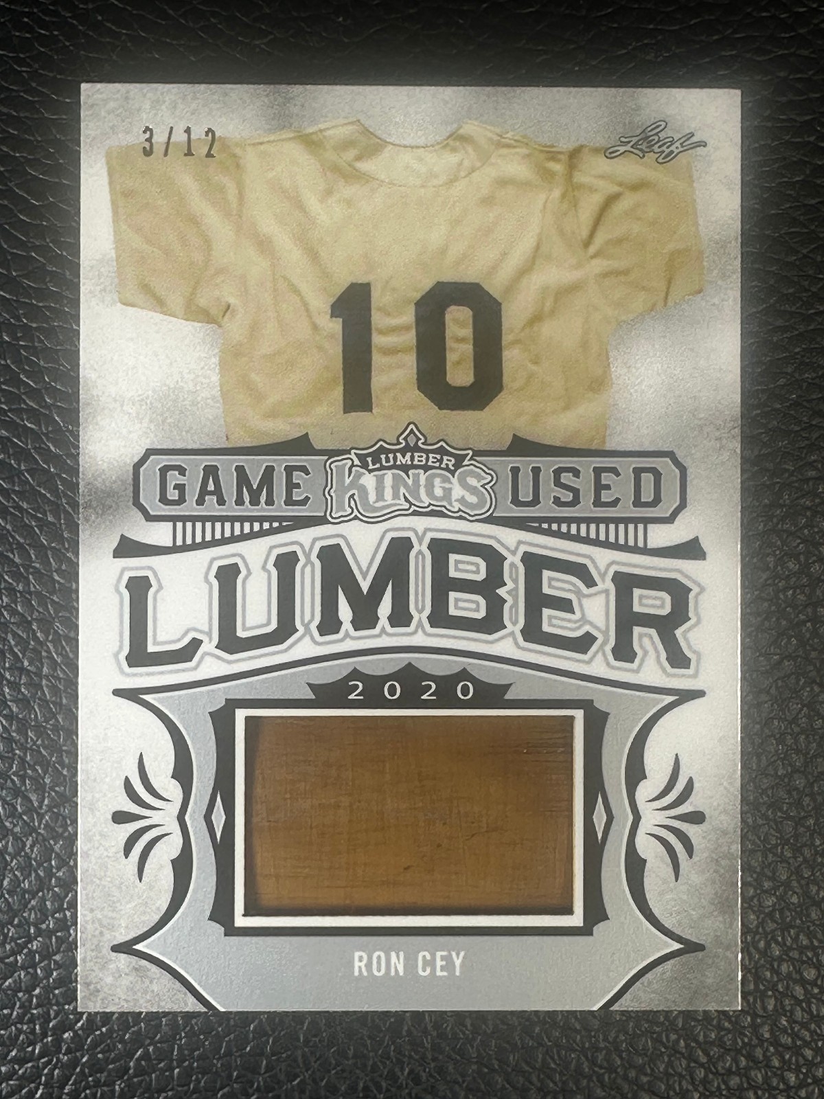 2020 Leaf Lumber Kings Ron Cey 3/12 Game Used Bat