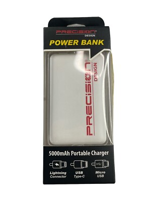 Precision Design 5000mAh Universal Portable Charger NEW