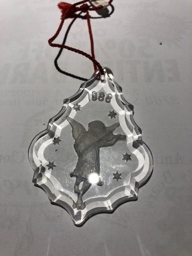 1988 Vintage Crystal Christmas Ornament Made in W. Germany for Spiegel