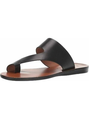 

KENNETH COLE NEW YORK Женские черные кожаные сандалии без шнуровки на танкетке с пальмами 8,5, Черный, KLS9153LE