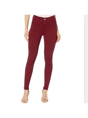 

Женские темно-бордовые джинсы-скинни LEVIS с молнией и карманами, Maroon, 527970086