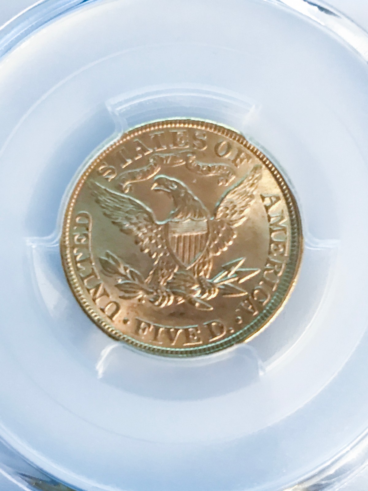 1900 $5 Liberty Head Gold PCGS MS63