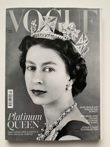QUEEN ELIZABETH II ROYAL FAMILY PLATINUM JUBILEE UK VOGUE MAGAZINE