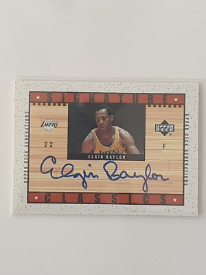 2002-03 Upper Deck Generations Elgin Baylor Auto #EB-S