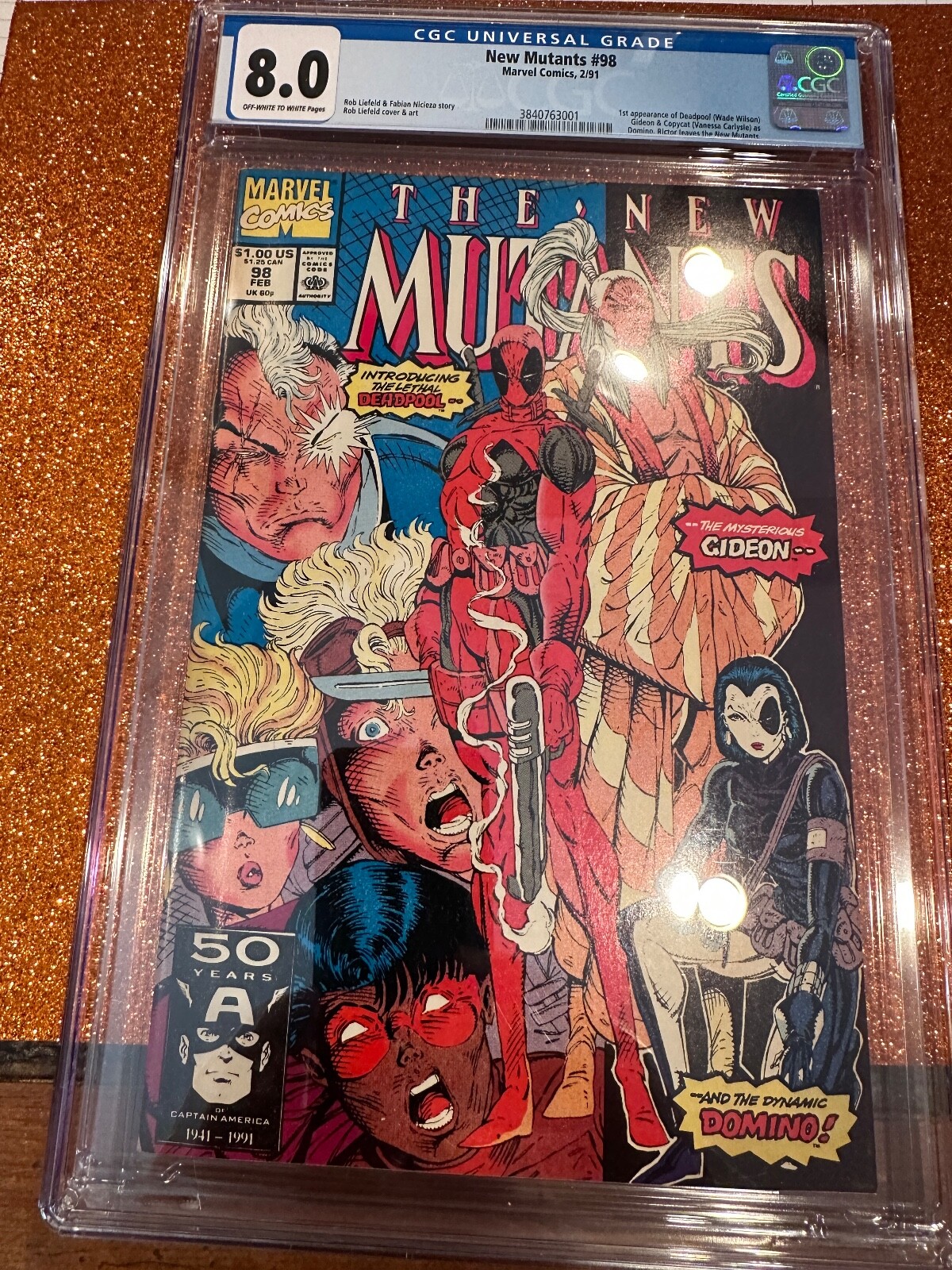 New Mutants #98 デッドプール初登場 アメコミ リーフ New Mutants #98 デッドプール初登場 アメコミ リーフ New
