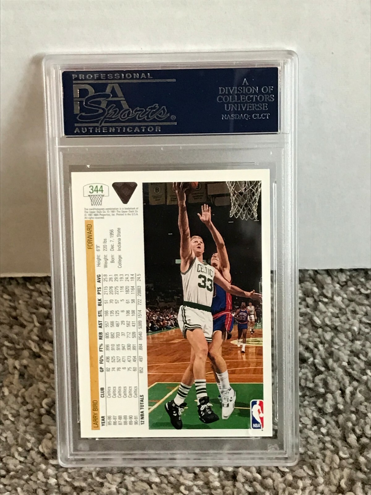 1991 Upper Deck #344 - LARRY BIRD - PSA 10 Gem Mint - Boston CELTICS