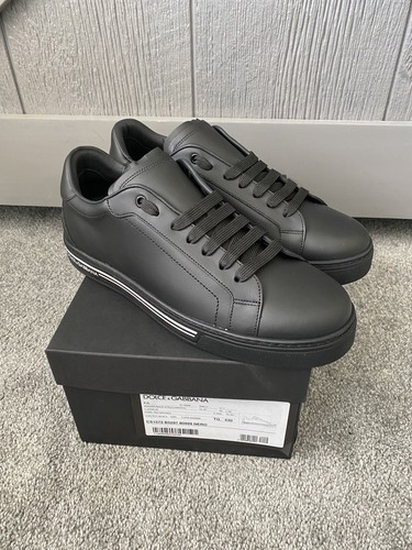 Pre-owned Dolce & Gabbana Dolce&gabbana Men's Sneaker 10 & 11 In Black