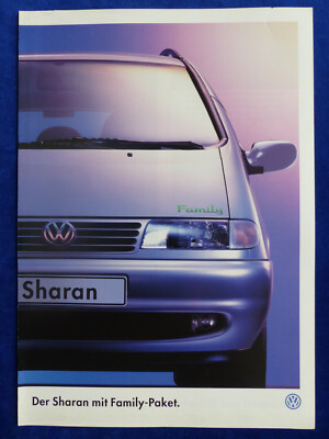 VW Sharan VR6 mit Family-Paket - Prospekt Brochure 01.1998