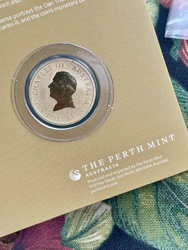 2024 Australia Perth Mint Koala Kangaroo 🦘 125th Ann. CN Dollar Coin in Card