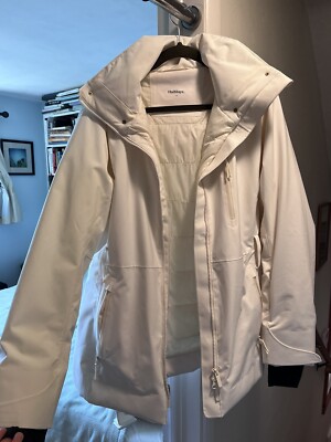 Halfdays Aston Belted Ski Jacket, Oat Milk, Size Large