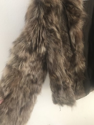 Vintage “Penn Traffic” Johnstown PA Fur Shawl Coat Size Small/Medium