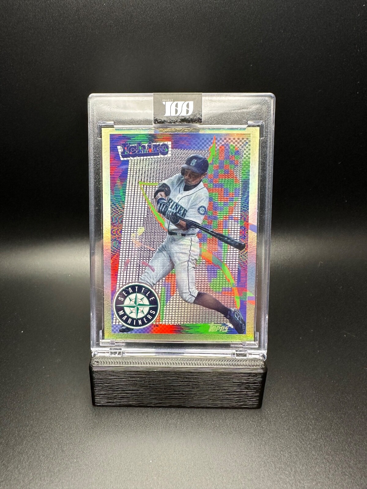 2022 Topps Project 100 #008 Ichiro Suzuki by J. Demsky /3999 2022 Topps Project 100 #008 Ichiro Suzuki by J. Demsky /3999