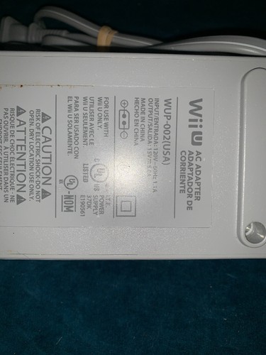 Official Nintendo Wii U WUP-002 Console Original OEM AC Adapter Power Supply
