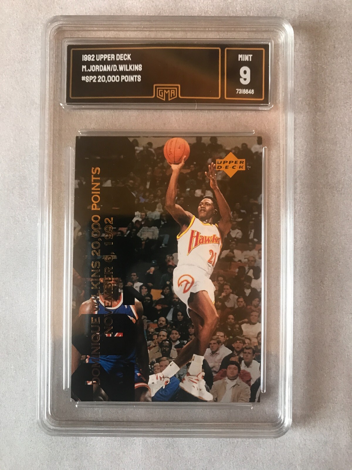 ＠UPPER DECK MICHAEL JORDAN (S2) ポスター NBA 1992-93 UPPER DECK JORDAN & WILKINS 20K POINTS #SP2 HOF GMA